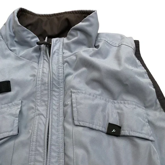 Vintage Y2K Nike x ACG Men's S Utility Full Zip Vest Blue w Cargo Pockets - Picture 5 of 9